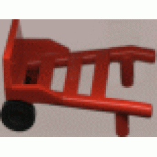 Part 2495c01 Red Minifig, Utensil Hand Truck (Complete Assembly) 